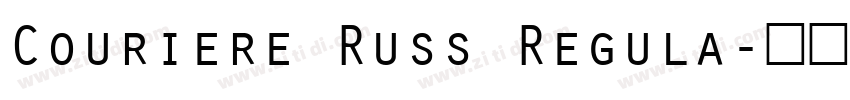 Couriere Russ Regula字体转换